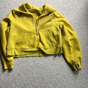 Lululemon Athletica Funnel Neck Half Zip Scuba in Color Soleil